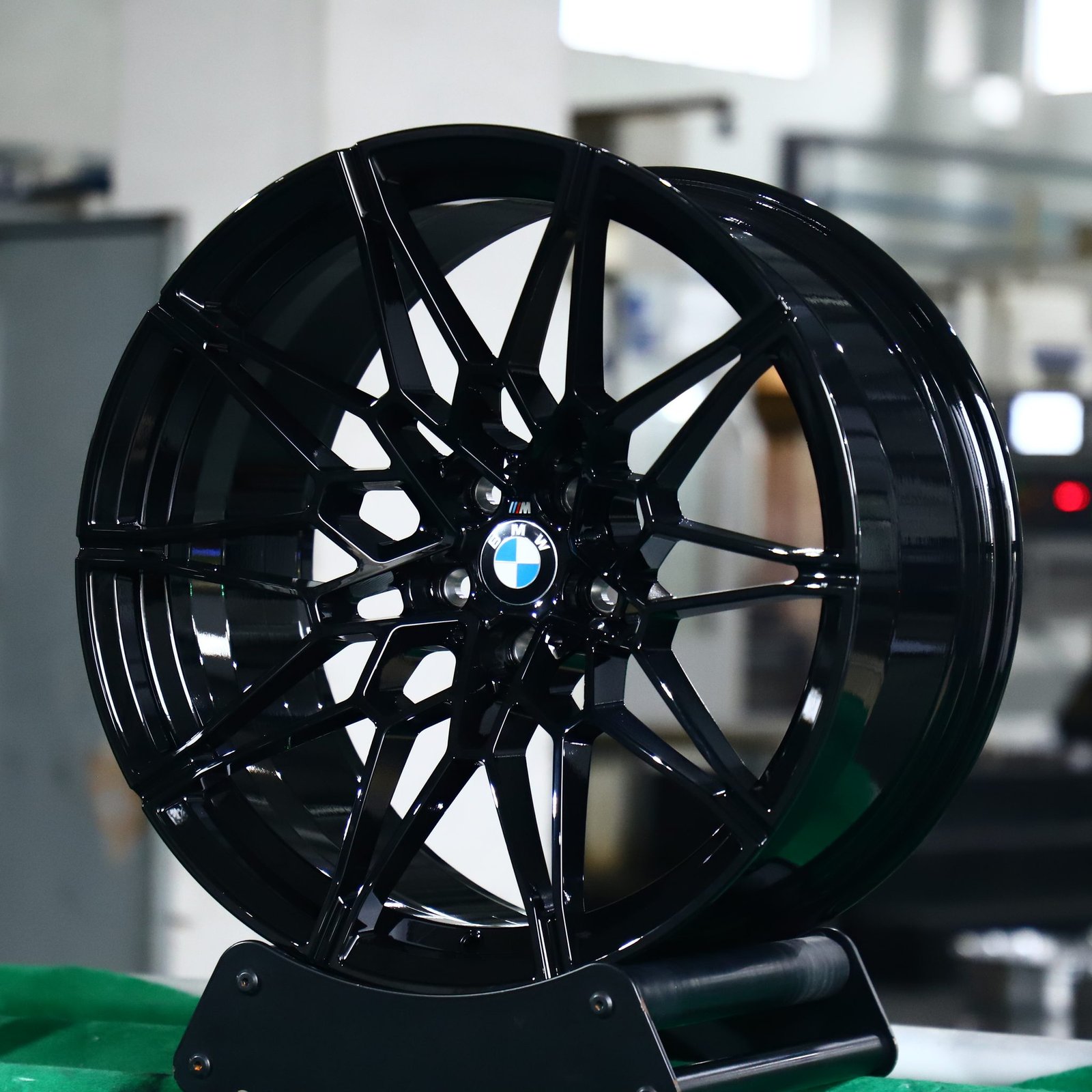 BMW M3 wheels – Matte Silver Concave, front view