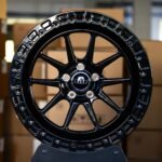 Audi OEM-Style Gloss Black Beadlock Forged Wheels – Audi A4 B9 / A6 C8 Fitment (5-Lug)