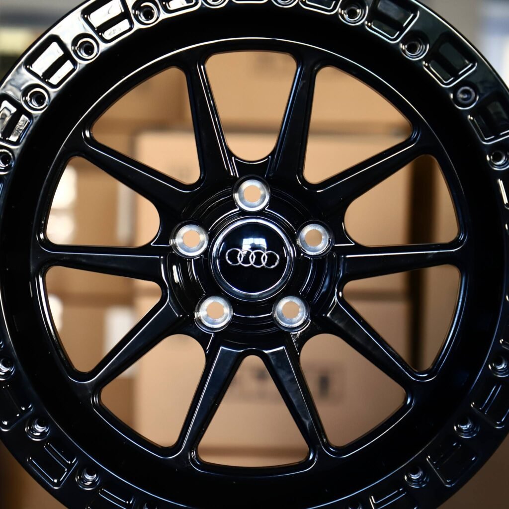 Toyota GR Supra wheels – Matte Silver Custom, lip and barrel detail