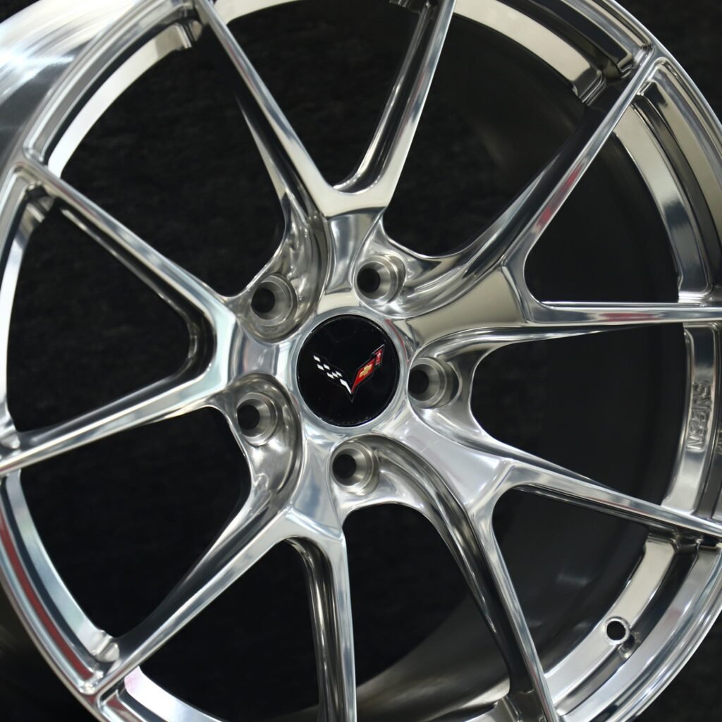BMW M3 F80 wheels – Matte Silver Custom, lip and barrel detail