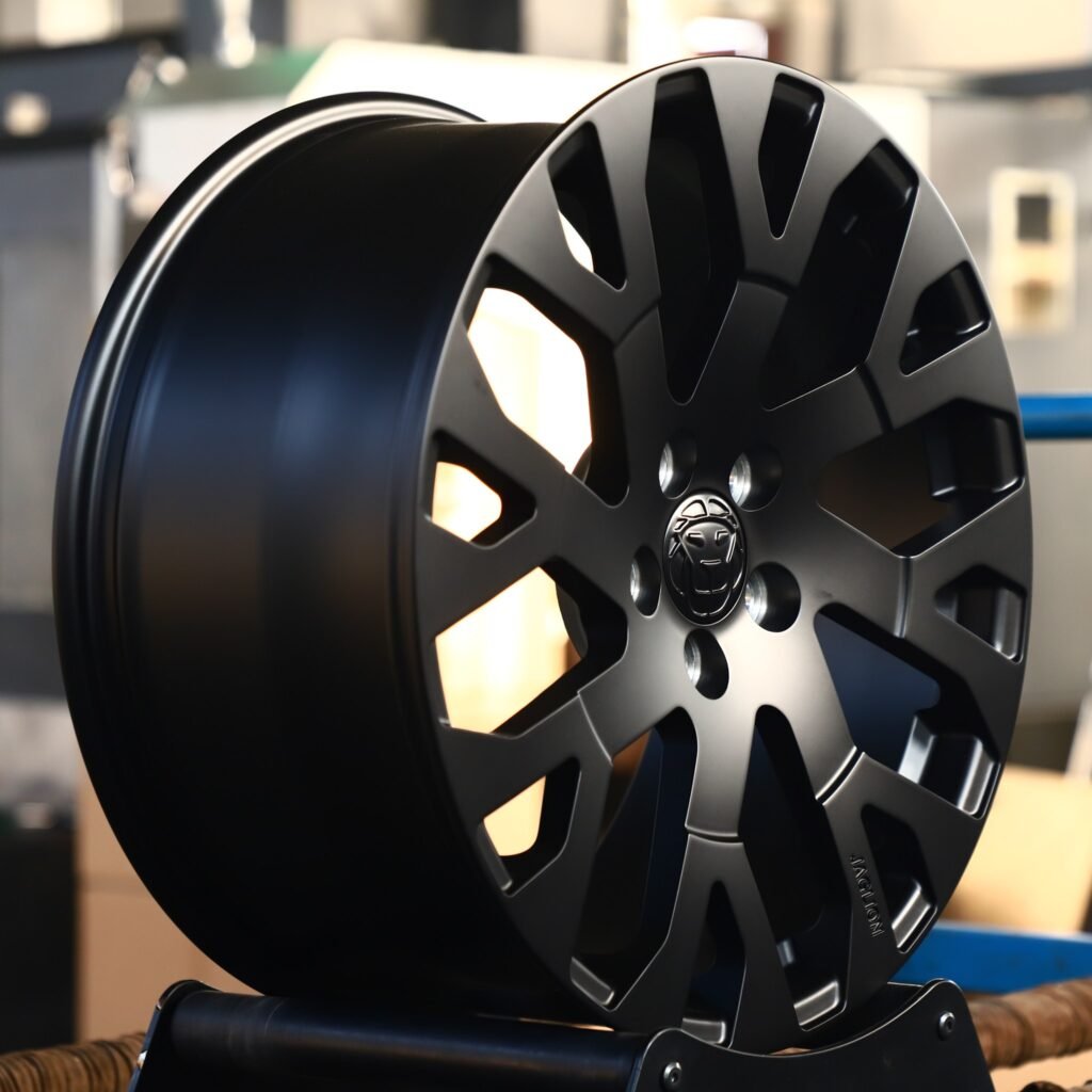 5x108 wheels – Matte Silver Custom (Peugeot OEM-Style), side view