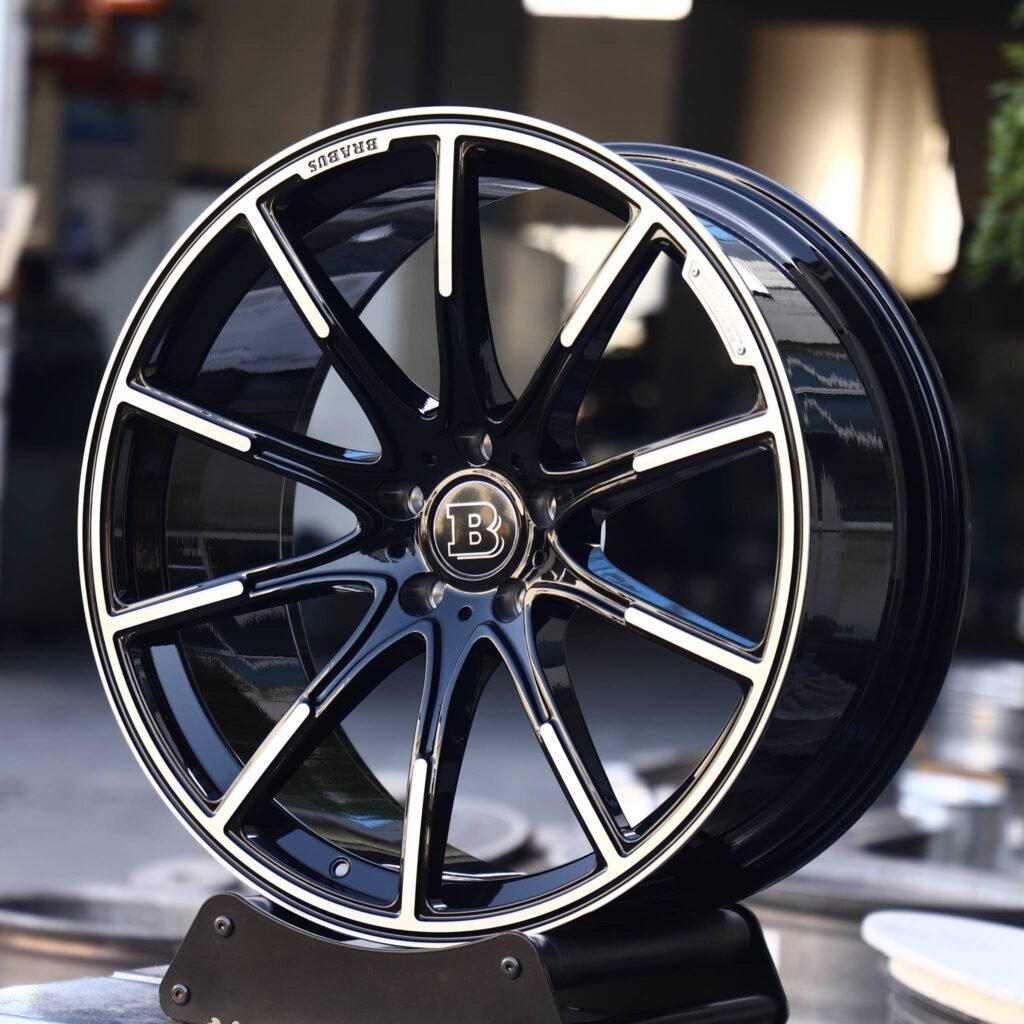 Mercedes-Benz S-Class wheels – Matte Silver Custom, angled view