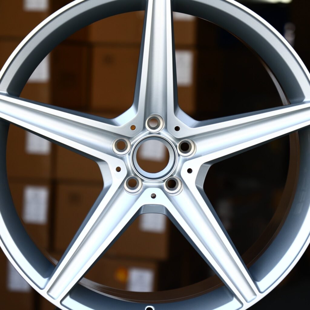 5x130 wheels – Matte Silver Custom, side view