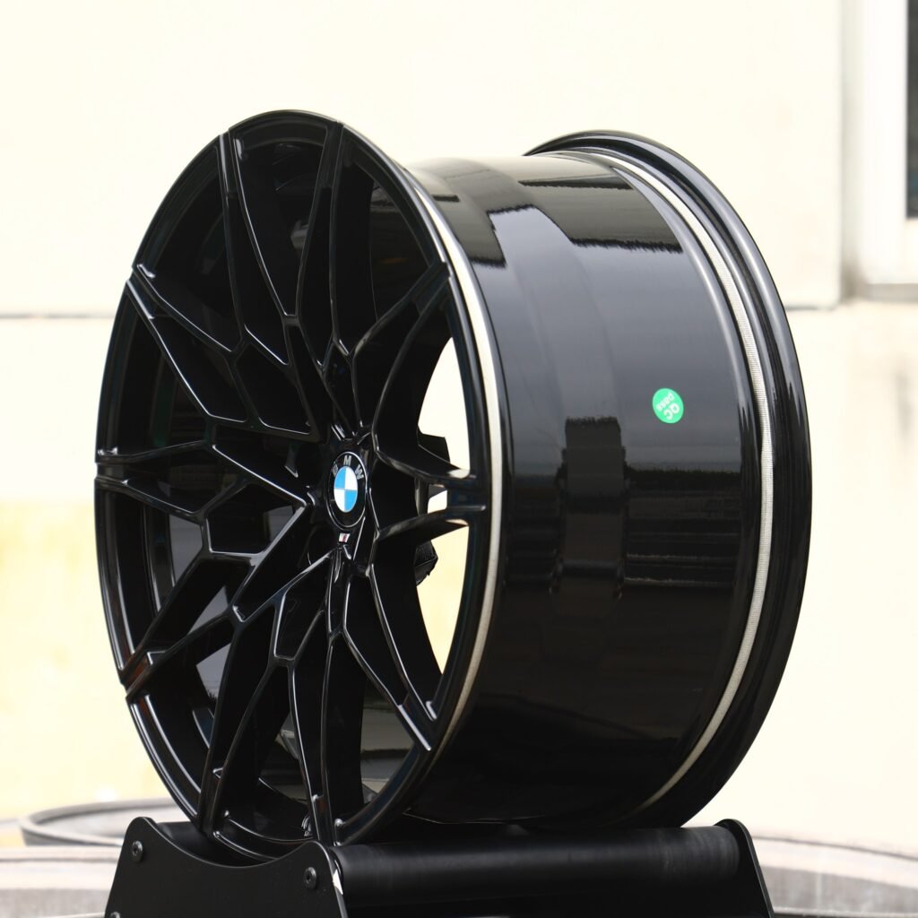 5x112 wheels – Matte Silver Cut-Out (BMW OEM-Style), side view