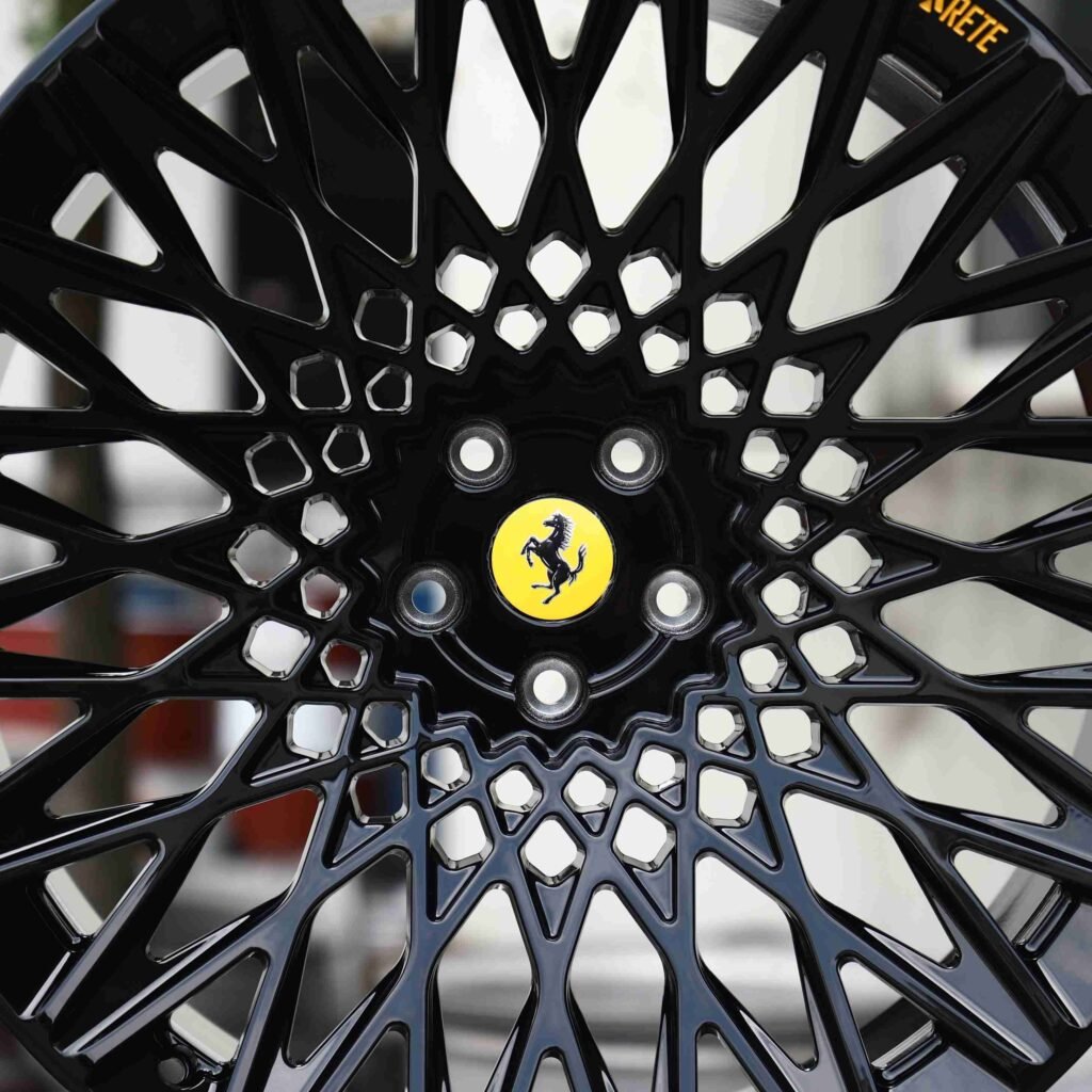 Matte Silver Cut-Out Forged Wheels - Ferrari 488 / Ferrari F8 Fitment (5-Lug) view 4