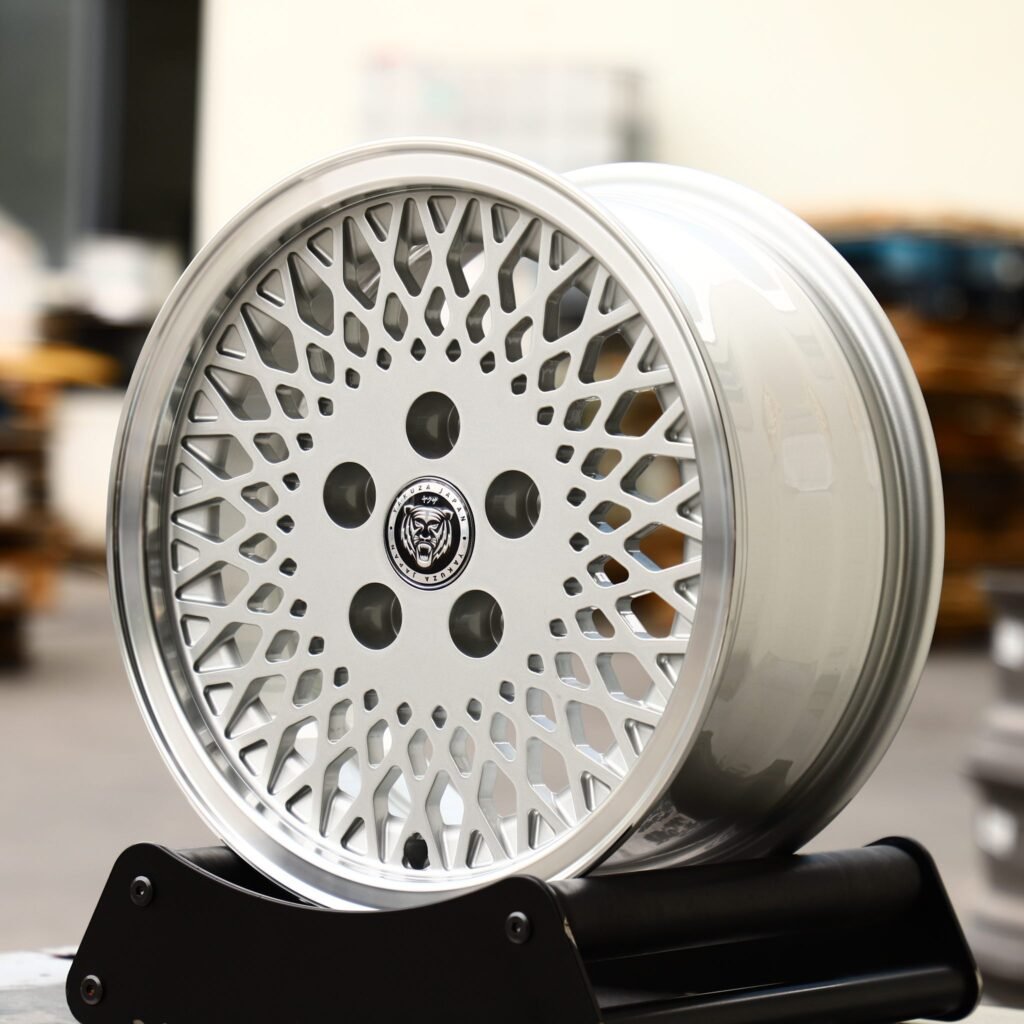 5x130 wheels – Matte Silver Cut-Out, side view