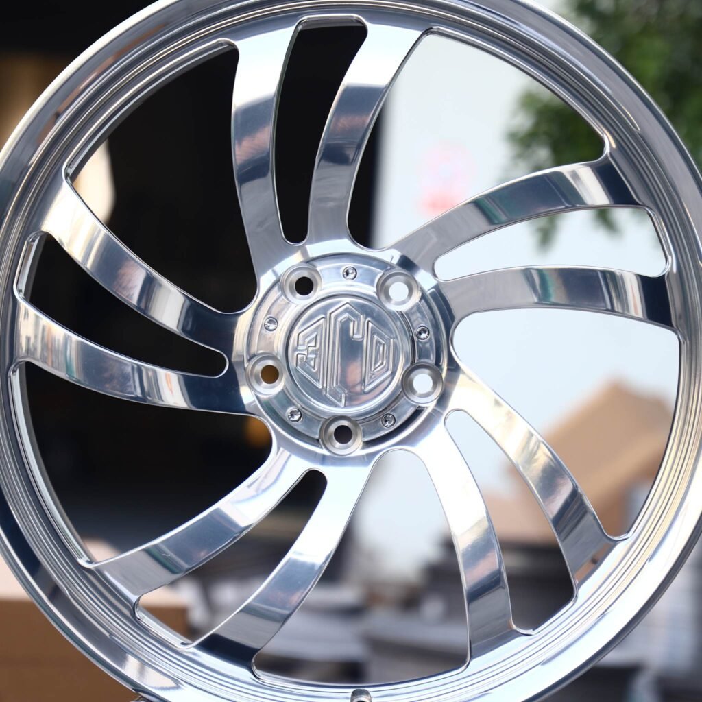 BMW M4 F82 wheels – Matte Silver Deep Lip Directional Milled, lip and barrel detail