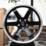 Porsche 911 / BMW M3 Forged Wheels – Gloss Black 6-Spoke Polished-Lip (5-Lug)
