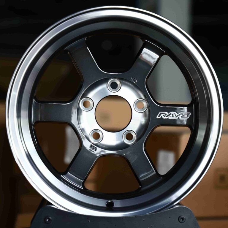 Porsche 911 wheels – Matte Silver Deep Lip, front view
