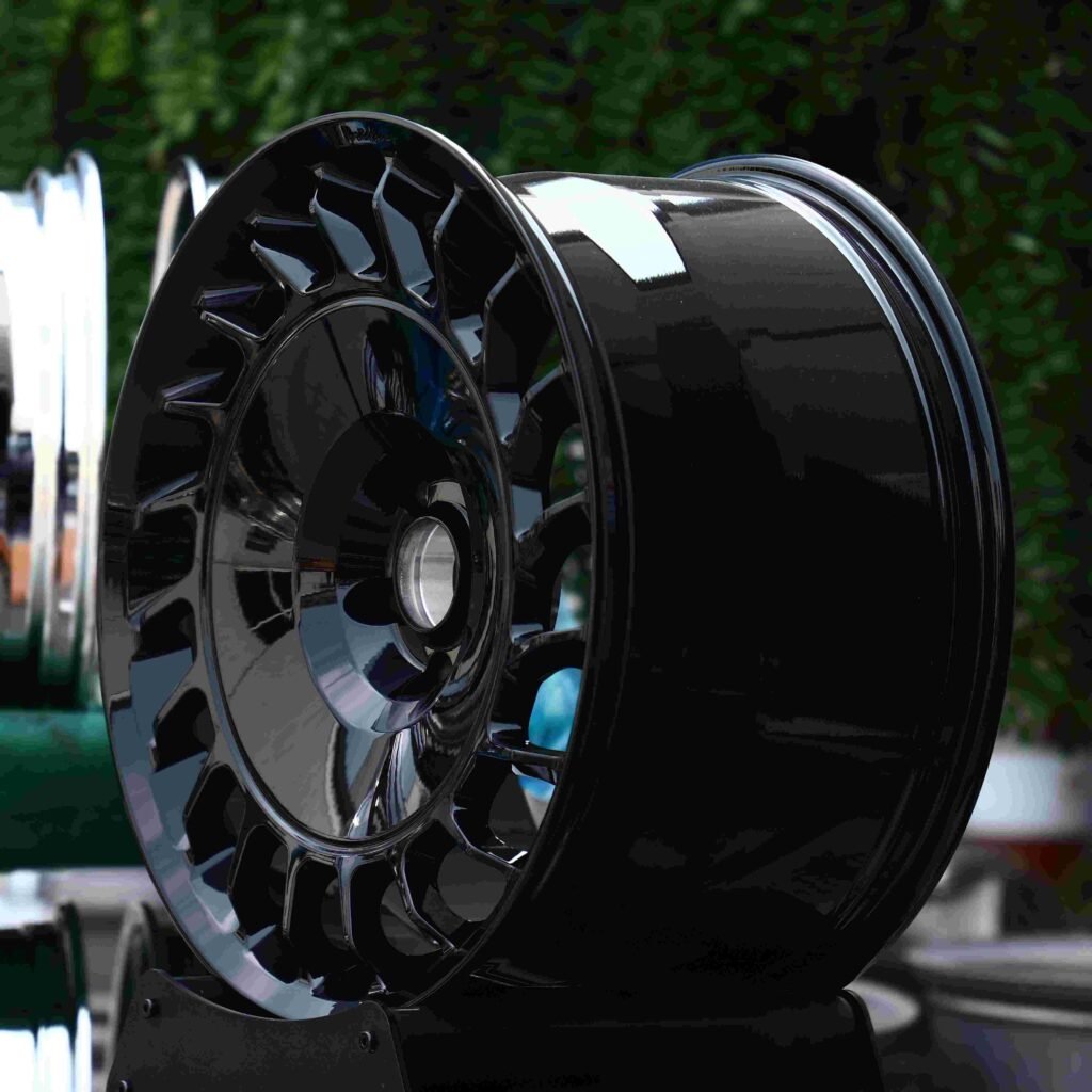 5x130 wheels – Matte Silver Directional Milled, side view