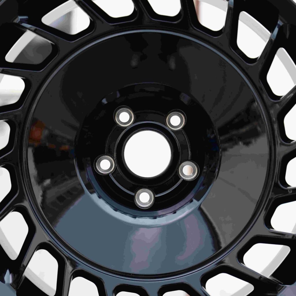 BMW M4 F82 wheels – Matte Silver Directional Milled, lip and barrel detail