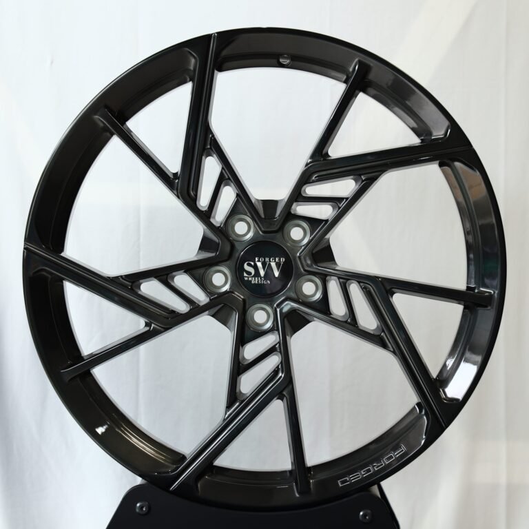 Porsche 911 wheels – Matte Silver Directional Milled, front view