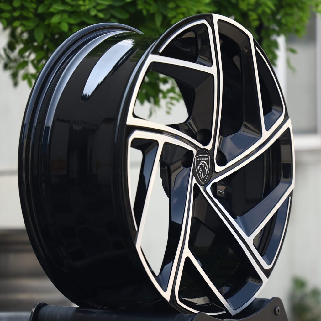 Toyota GR Supra wheels – Matte Silver Directional Milled Machined Face, lip and barrel detail