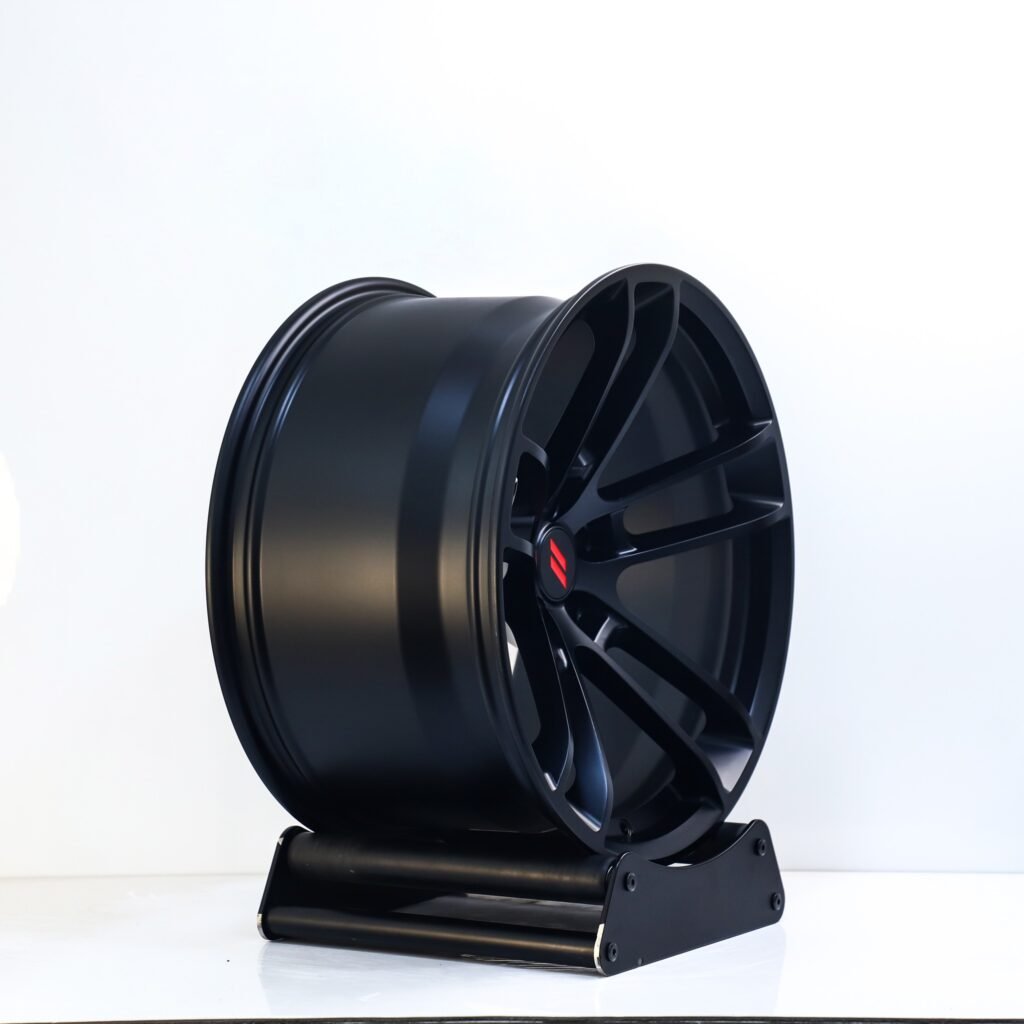 Dodge Challenger wheels – Matte Silver Double 5-Spoke Concave (Dodge OEM-Style), lip and barrel detail