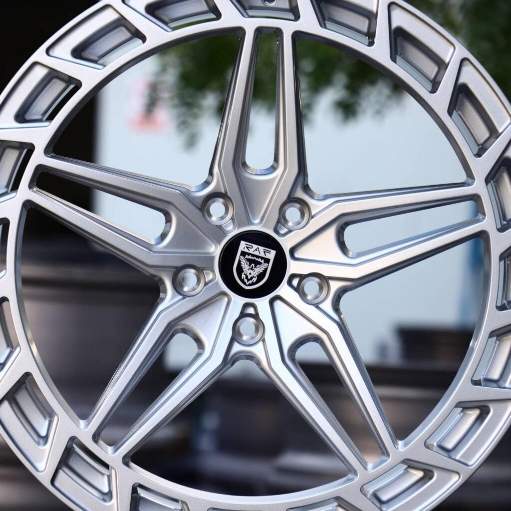 BMW M4 F82 wheels – Matte Silver Double-Ring Directional Milled, lip and barrel detail