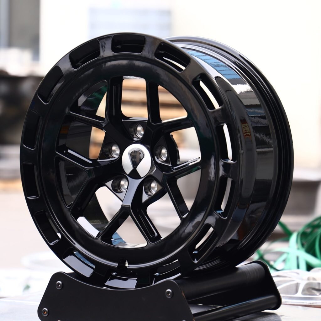 BMW 5 Series wheels – Matte Silver Double-Ring, angled view