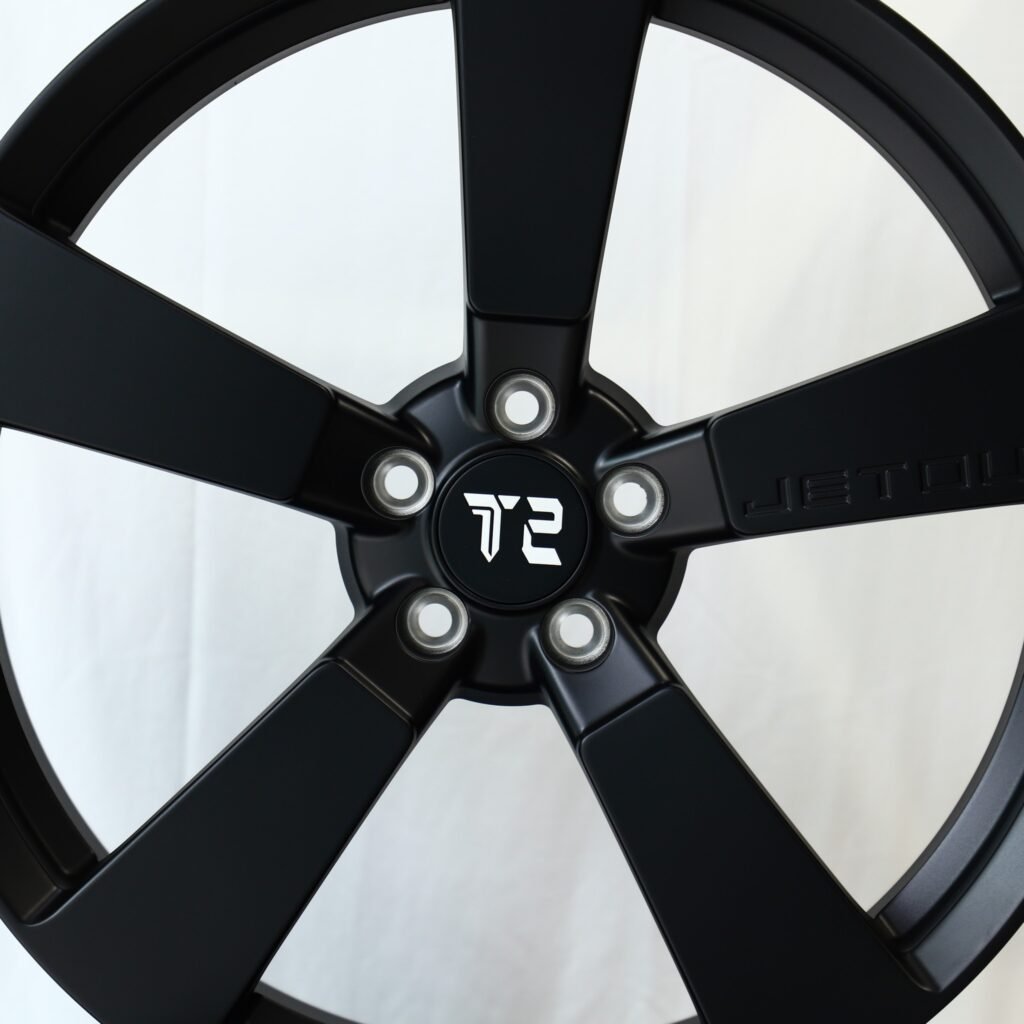 5x114.3 wheels – Matte Silver Fan Spoke, side view