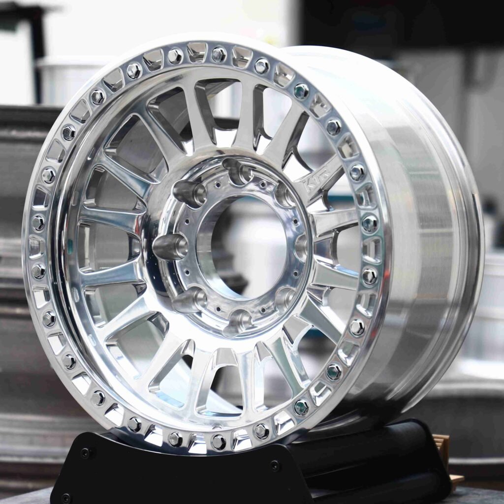 Matte Silver 8-Lug Off-Road Forged Wheels - GMC Sierra / Chevrolet Silverado Fitment (6-Lug) view 2