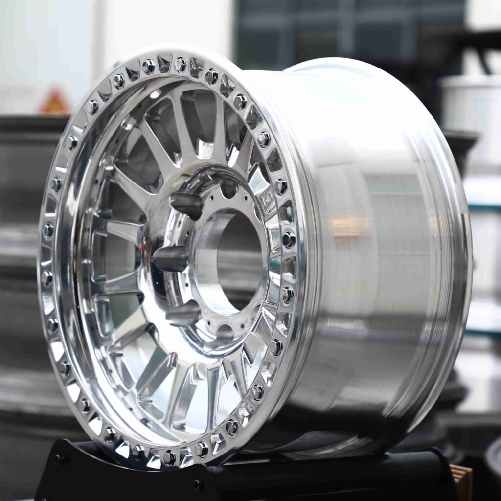 Matte Silver 8-Lug Off-Road Forged Wheels - GMC Sierra / Chevrolet Silverado Fitment (6-Lug) view 3