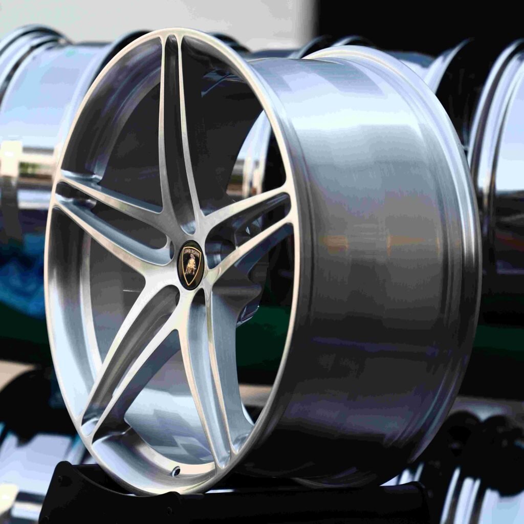 5x112 wheels – Matte Silver, side view