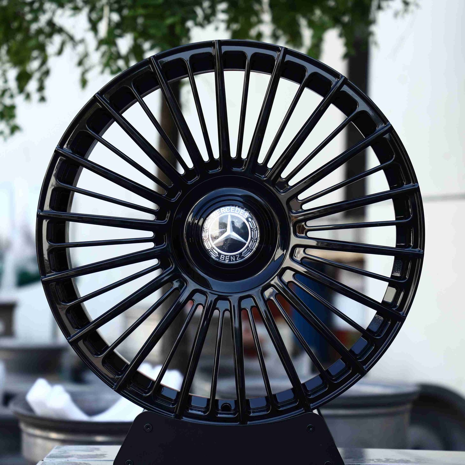 Mercedes-Benz E-Class wheels – Matte Silver, front view