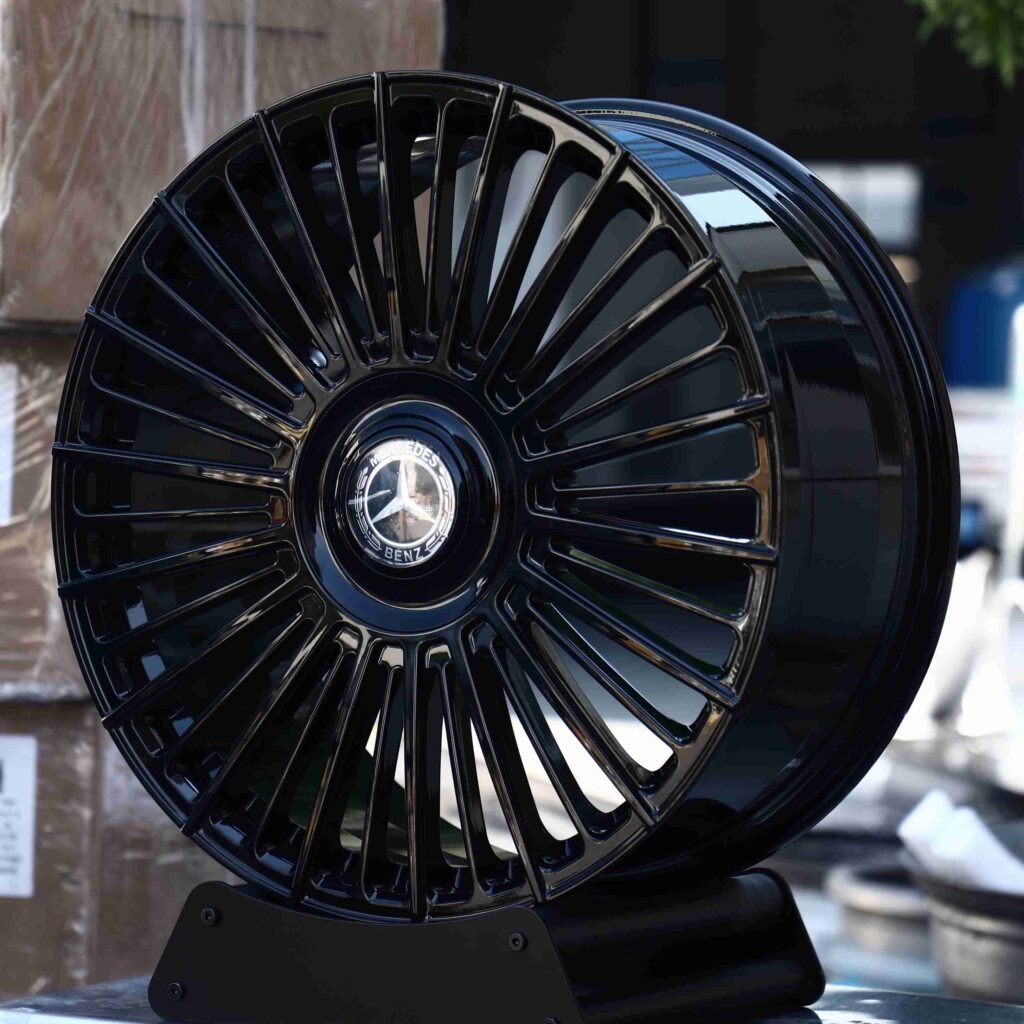 Mercedes-Benz S-Class wheels – Matte Silver, angled view
