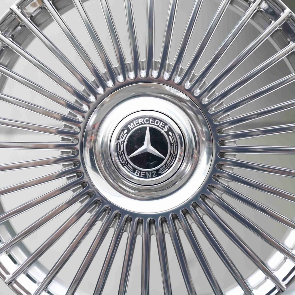 Mercedes-Benz S-Class wheels – Matte Silver, angled view