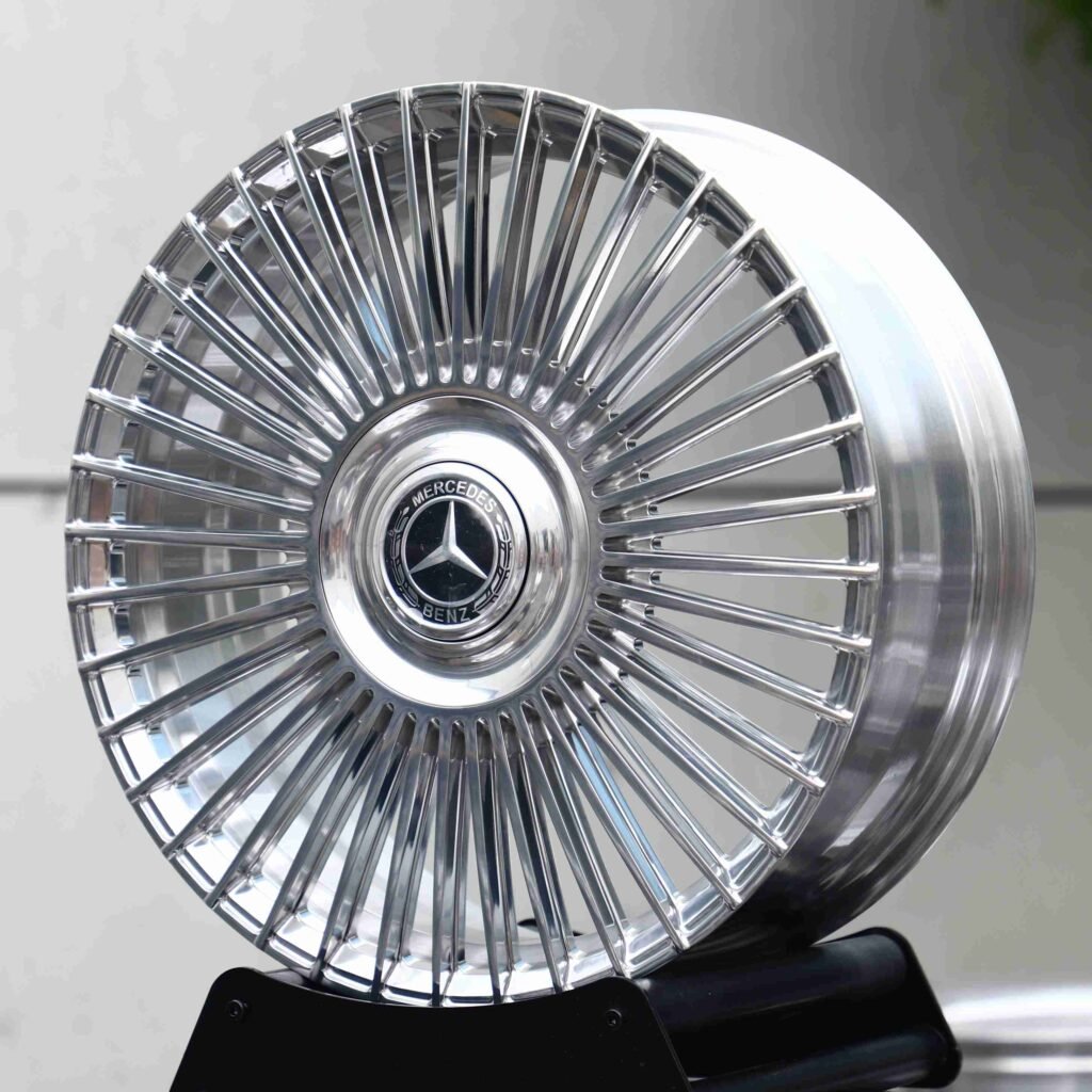 5x112 wheels – Matte Silver, side view