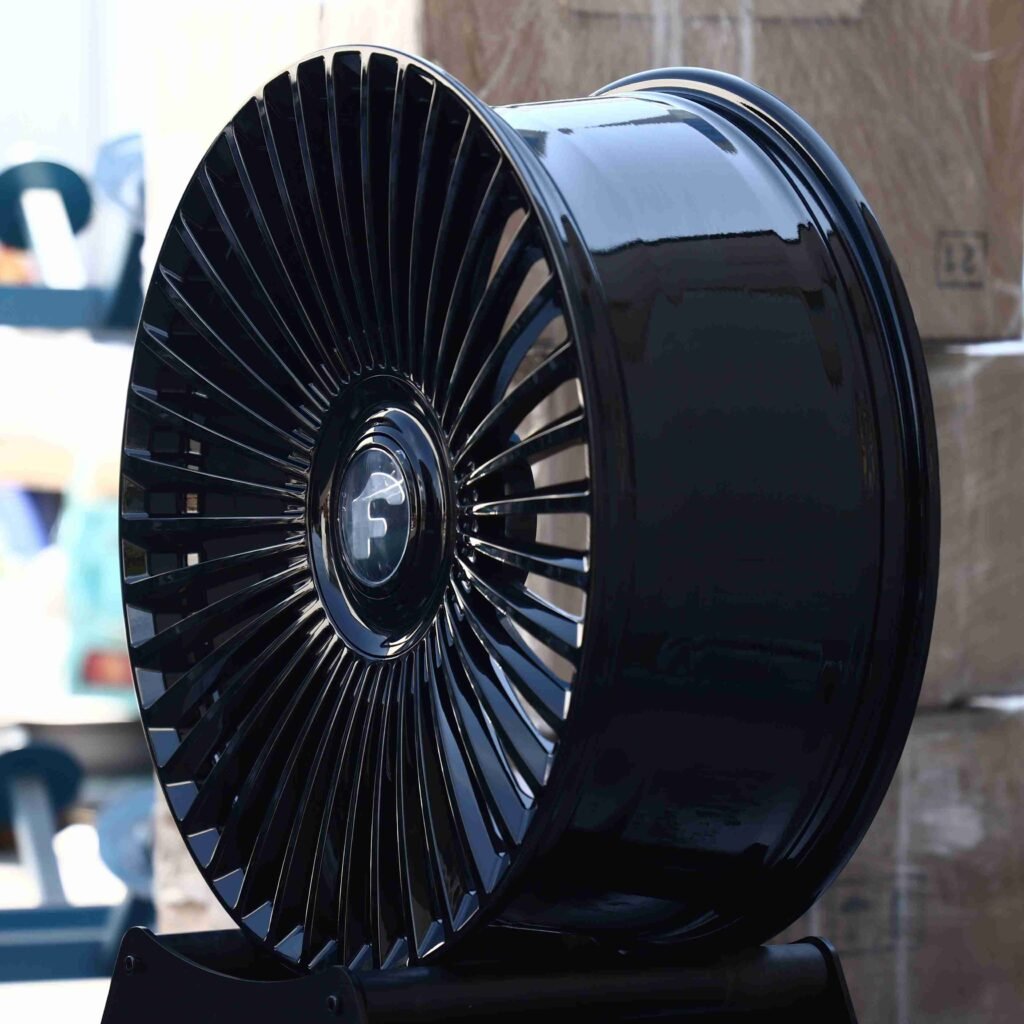 5x130 wheels – Matte Silver, side view