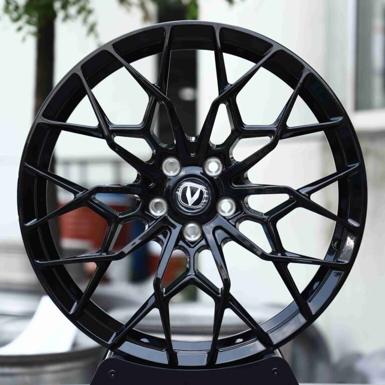 Tesla Model 3 wheels – Matte Silver, front view