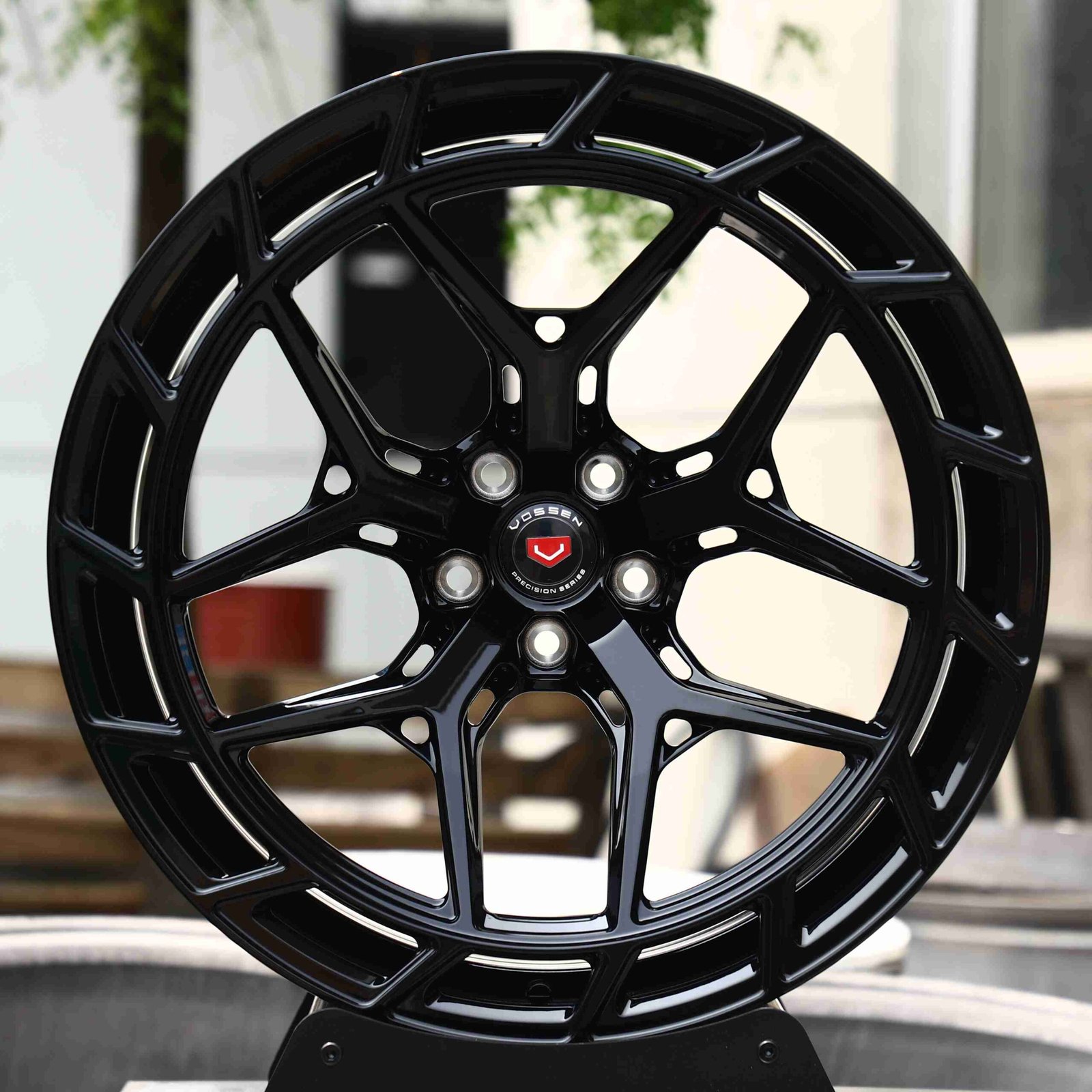 Porsche 911 wheels – Matte Silver (Vossen-Style), front view