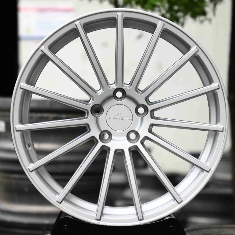 Porsche 911 wheels – Matte Silver, front view
