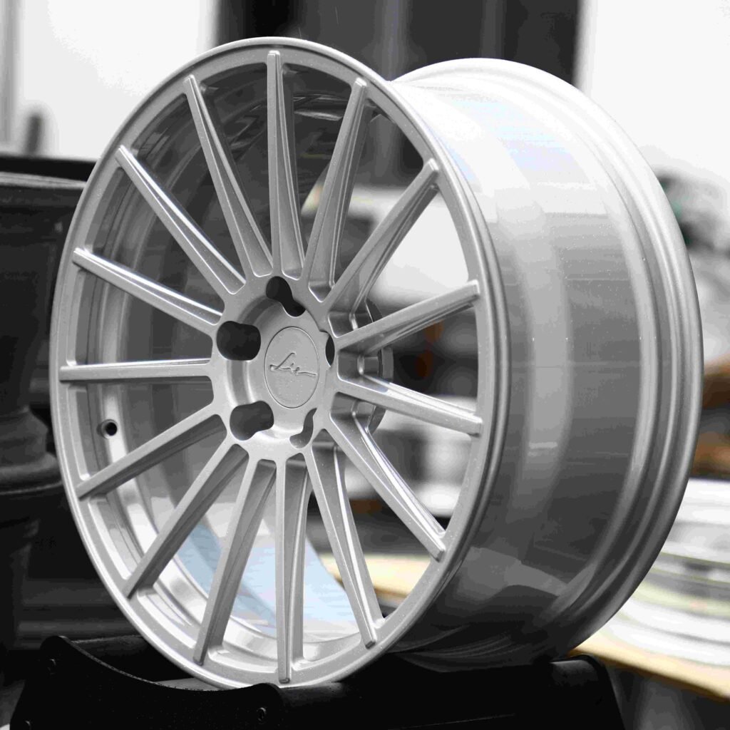 Matte Silver Forged Wheels - Porsche 911 / BMW M3 Fitment (5-Lug) view 3