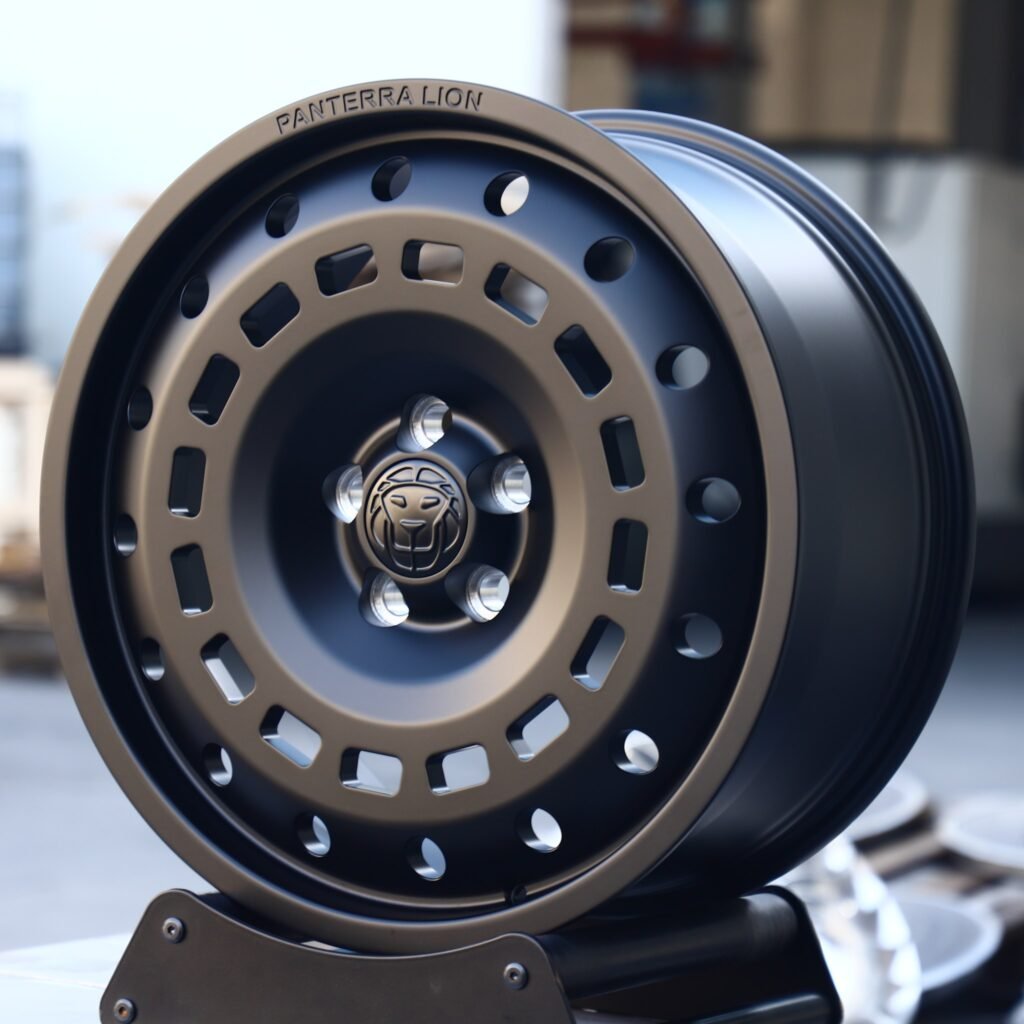 Land Rover Defender wheels – Matte Silver Full-Face, angled view
