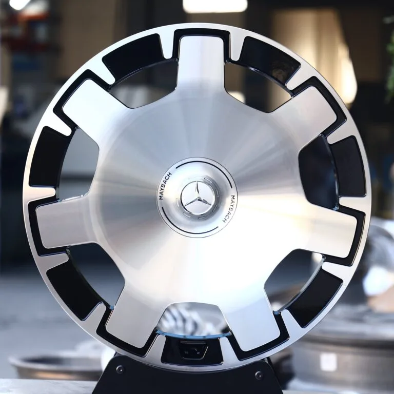 Mercedes-Benz E-Class wheels – Matte Silver Full-Face, front view