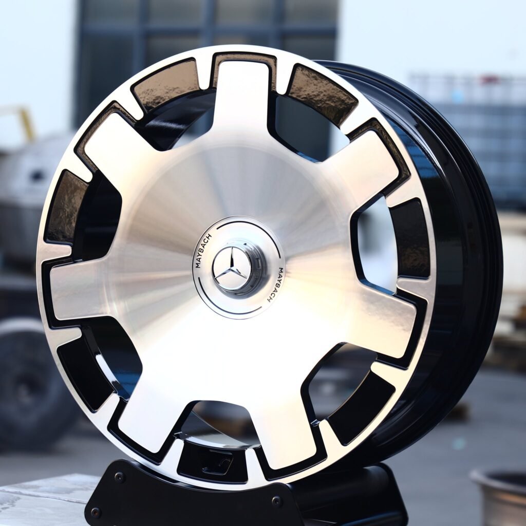 Mercedes-Benz S-Class wheels – Matte Silver Full-Face, angled view