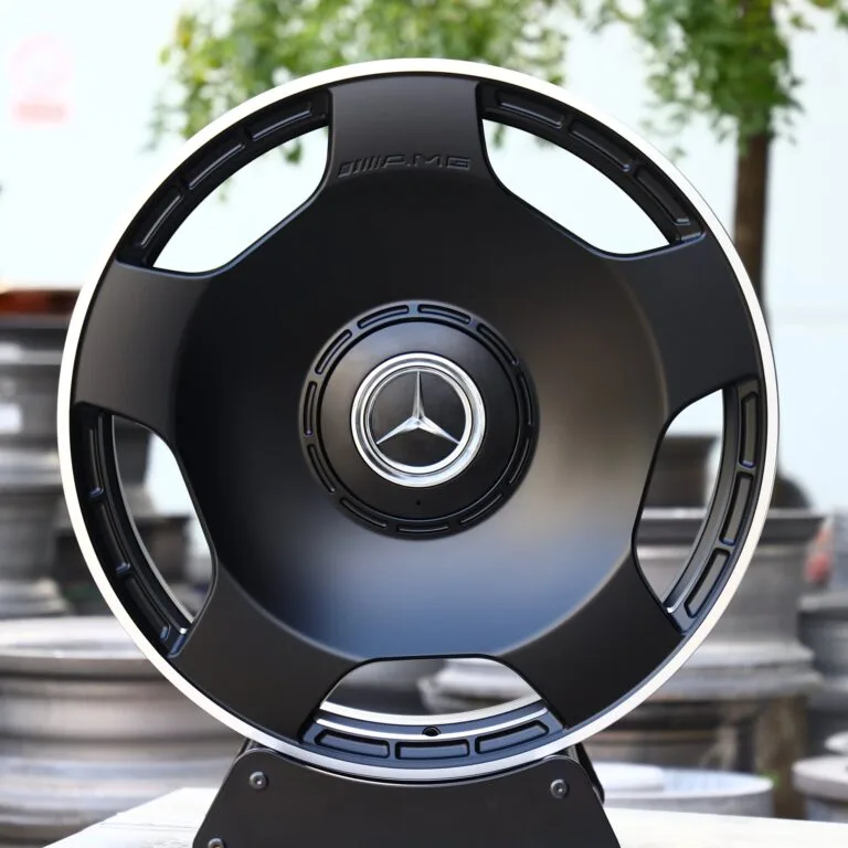 Mercedes-Benz E-Class wheels – Matte Silver Full-Face, front view