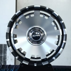 Porsche 911 / BMW M3 Forged Wheels – Matte Silver Full-Face – Design 6