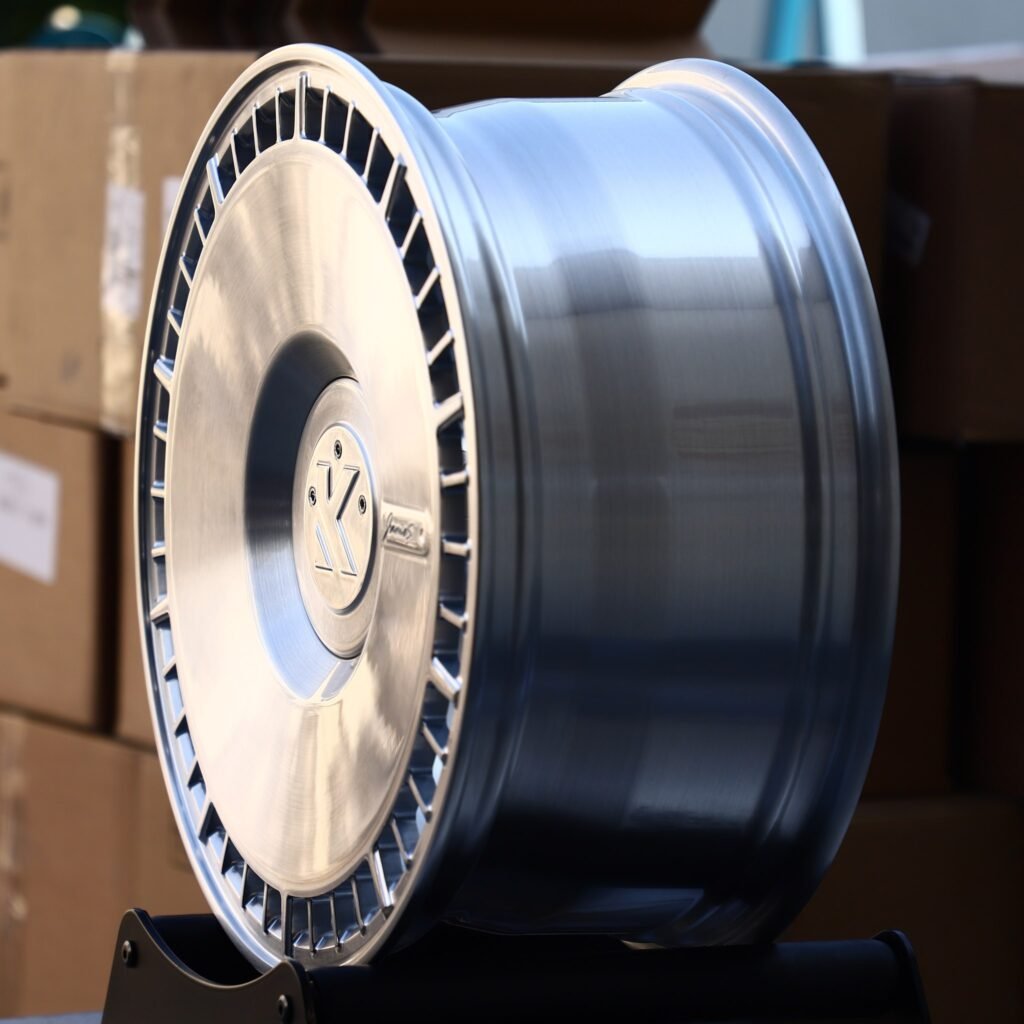 5x130 wheels – Matte Silver Full-Face, side view