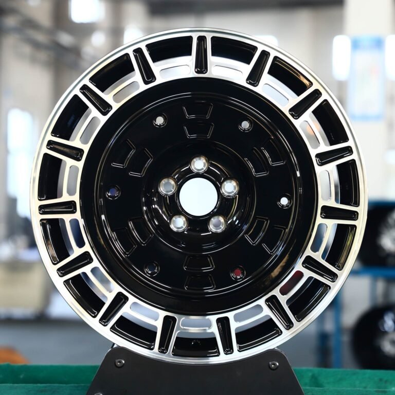 Porsche 911 wheels – Matte Silver Full-Face Machined Face, front view