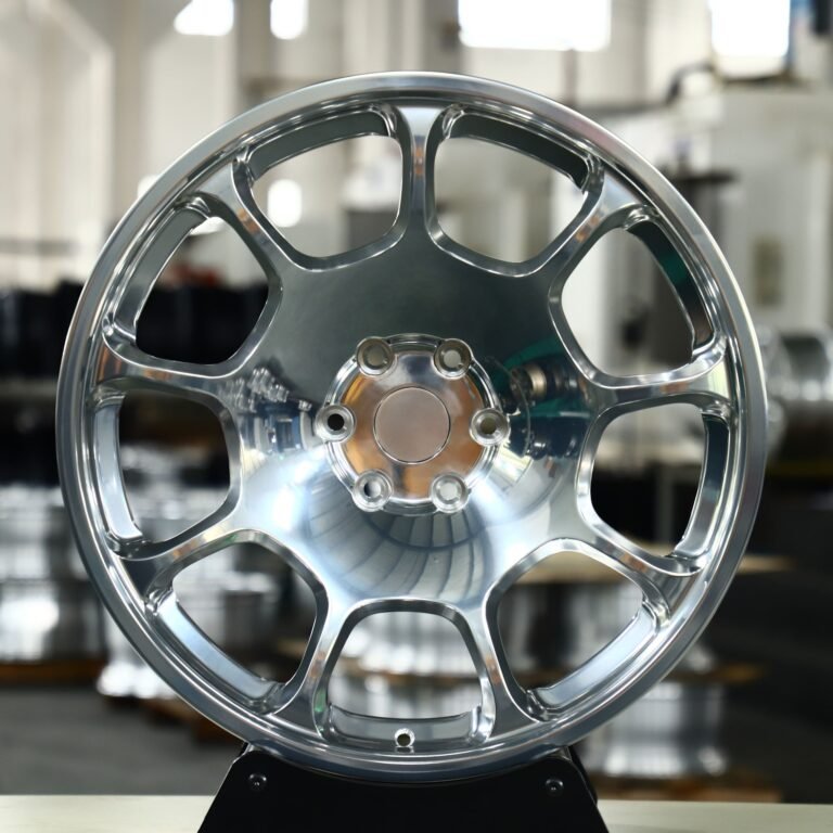Toyota 4Runner wheels – Matte Silver Full-Face, front view