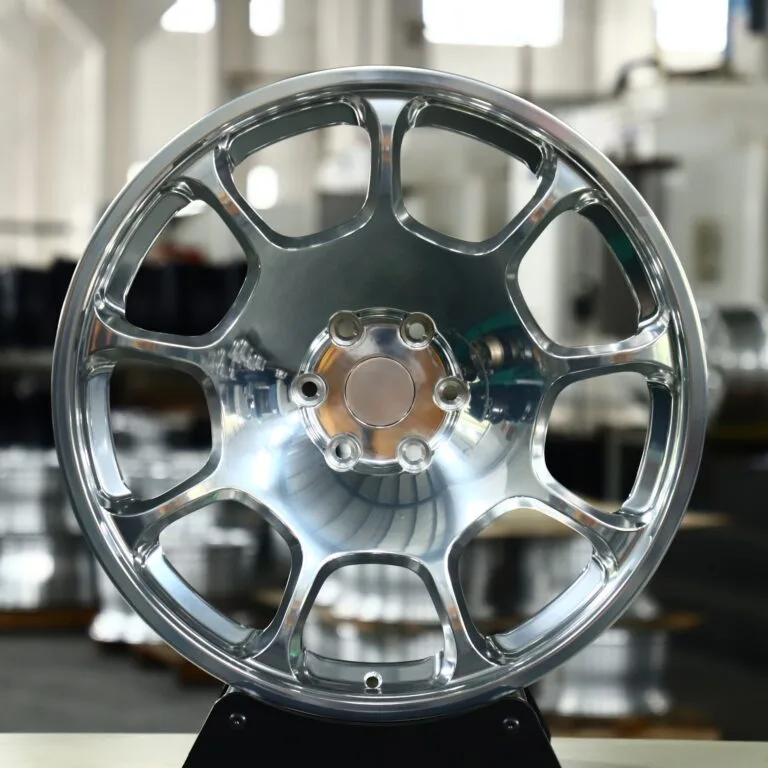 Toyota 4Runner wheels – Matte Silver Full-Face, front view