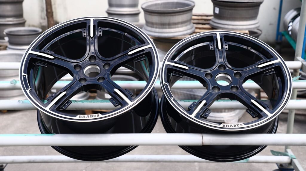 Mercedes-Benz E-Class wheels – Matte Silver Machined Face, front view