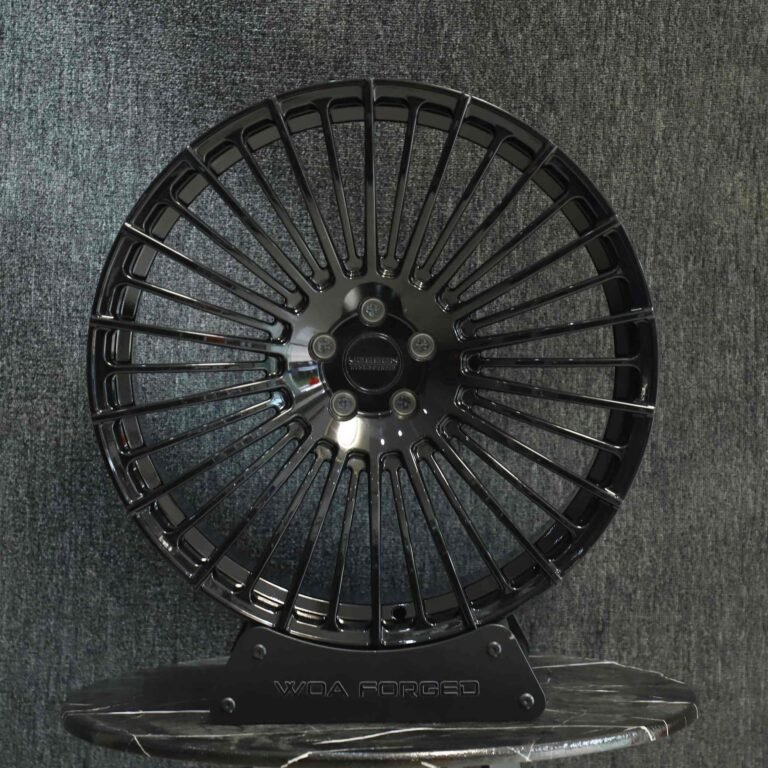 Audi A6 wheels – Matte Silver Multi-Spoke, front view