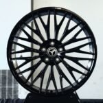 Mercedes-Benz OEM-Style Gloss Black Cross-Spoke Mesh Forged Wheels – Mercedes-Benz E-Class / S-Class Fitment (5-Lug)