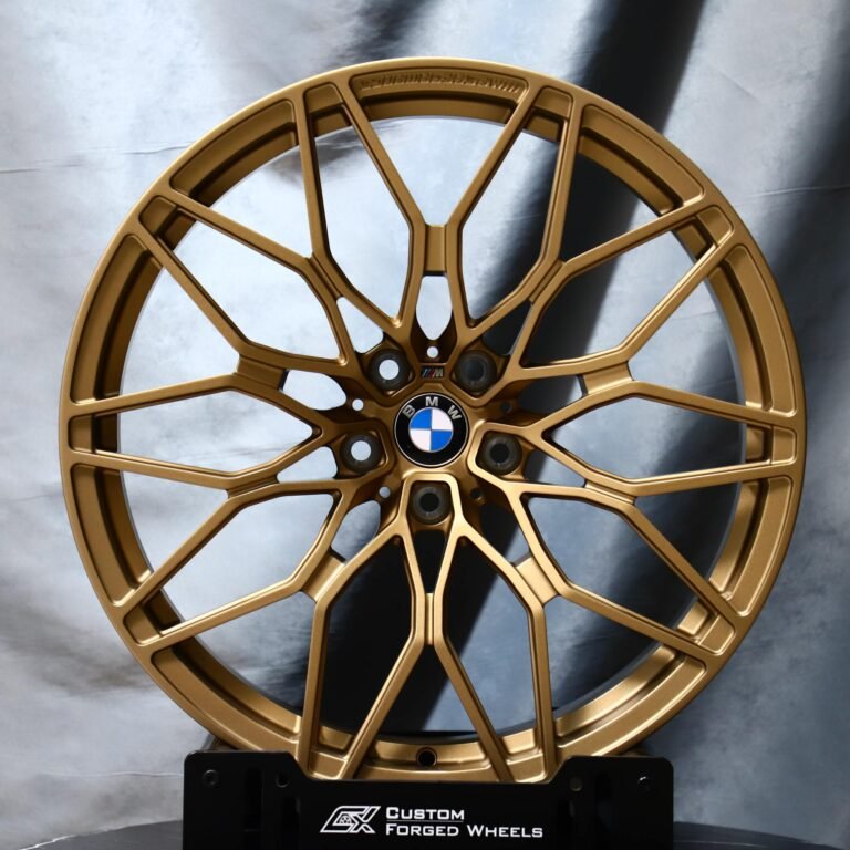 Кованые диски на BMW M5 — Кованый диск — «лепестки», серебристый