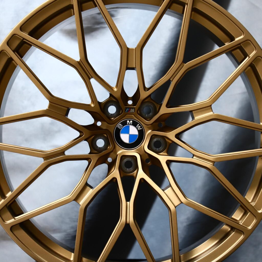 BMW M4 F82 wheels – Matte Silver Petal, lip and barrel detail