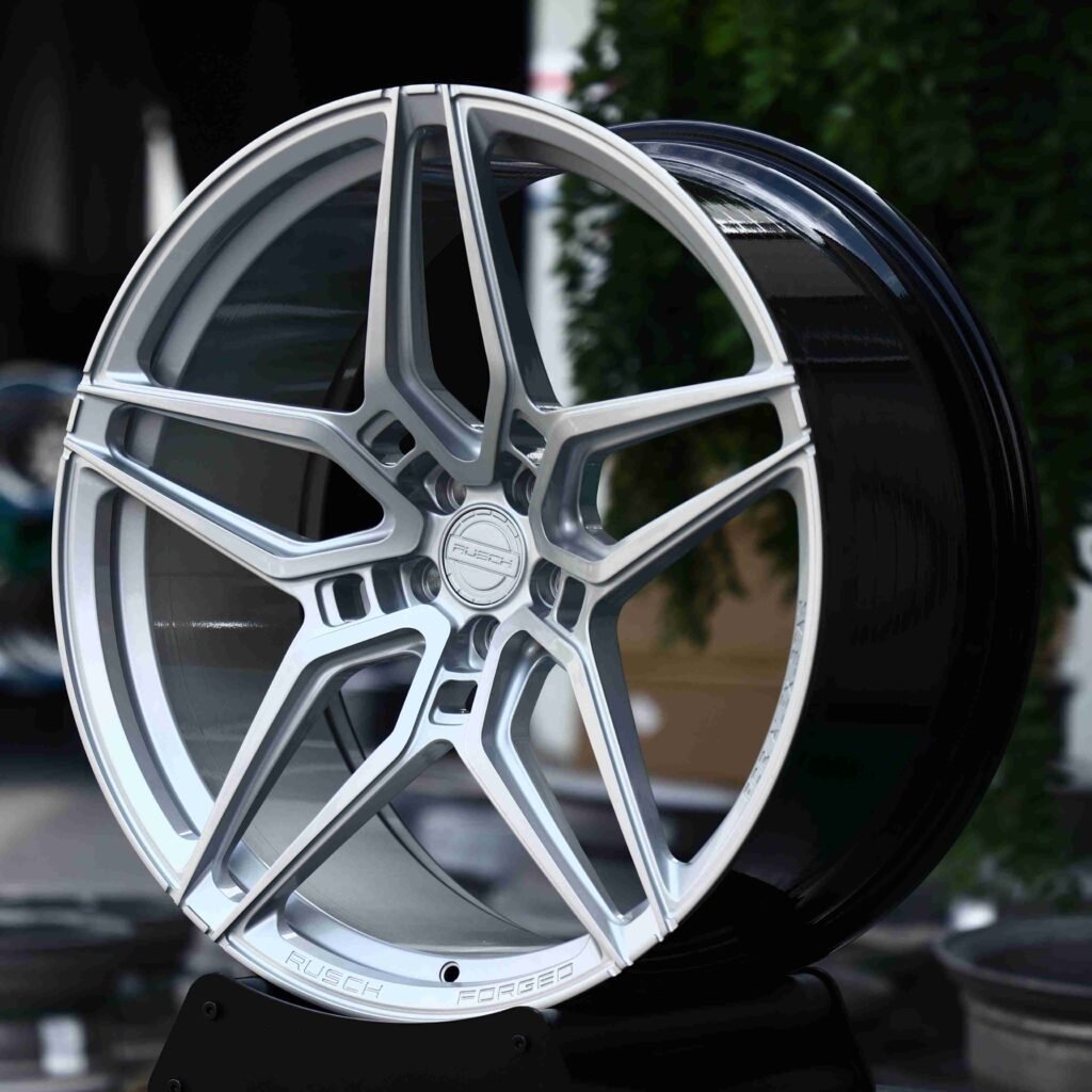 Porsche 911 991 wheels – Matte Silver Petal (Porsche OEM-Style), angled view