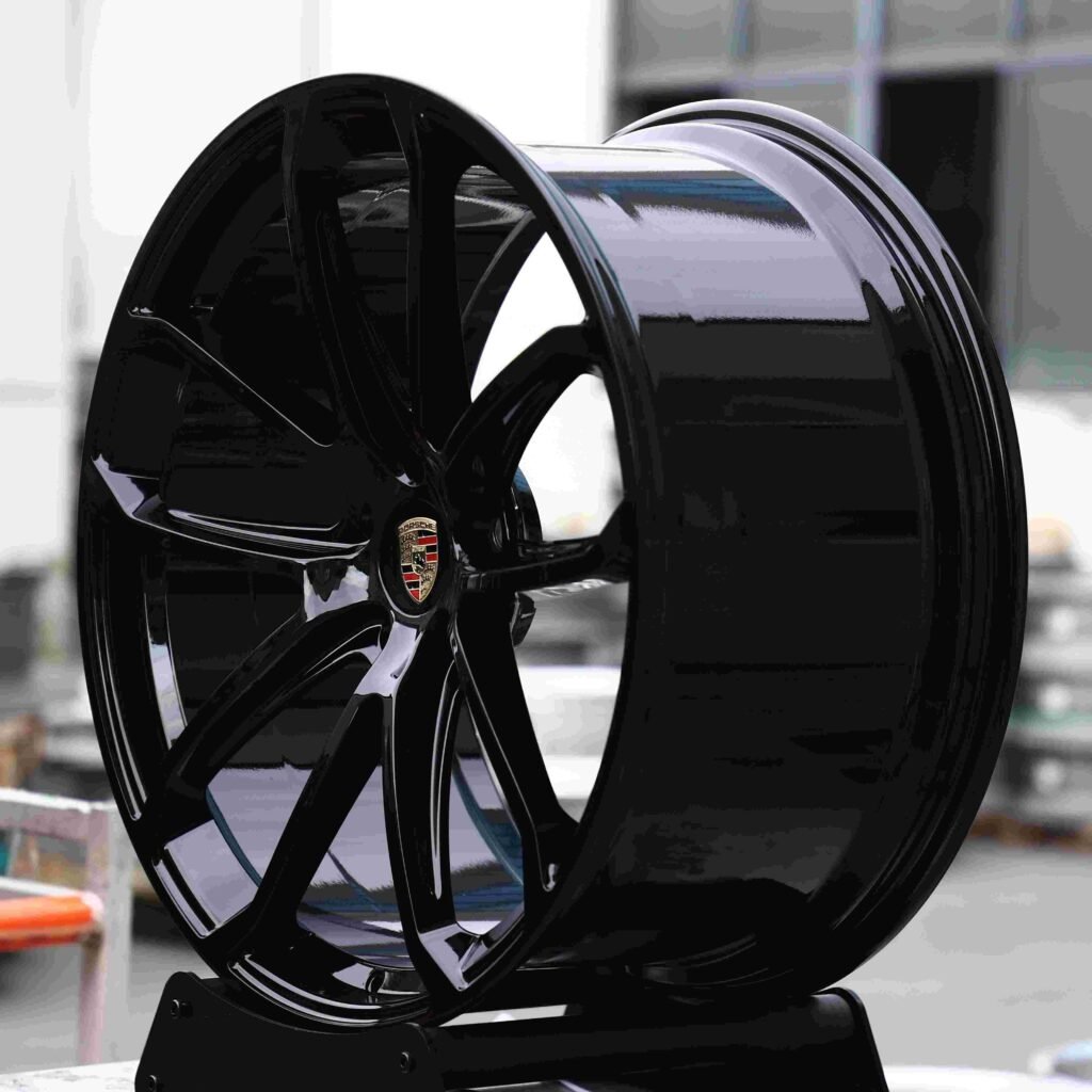 5x130 wheels – Matte Silver Petal, side view