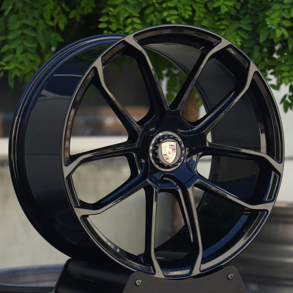 5x130 wheels – Matte Silver Petal, side view